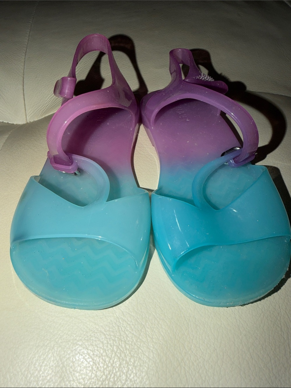 Old Navy Purple-to-Blue Ombre Jelly Sandals